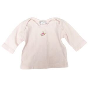 Kissy Kissy Pima Cotton Light Pink Long Sleeve Shirt Sz NB